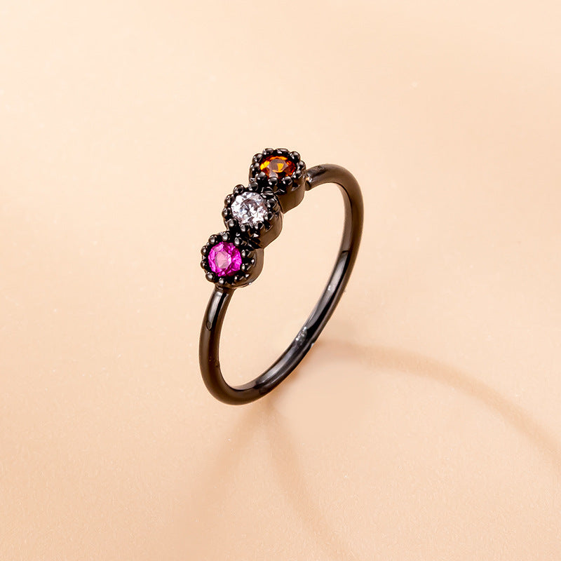 20G Goth Nose Rings Black 