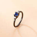 20G Goth Nose Rings Black