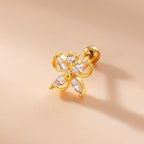 cartilage earrings, piercing jewelry, cartilage piercing, body jewelry, helix piercing, helix earrings, tragus piercing, flower cartilage, flower cartilage earrings