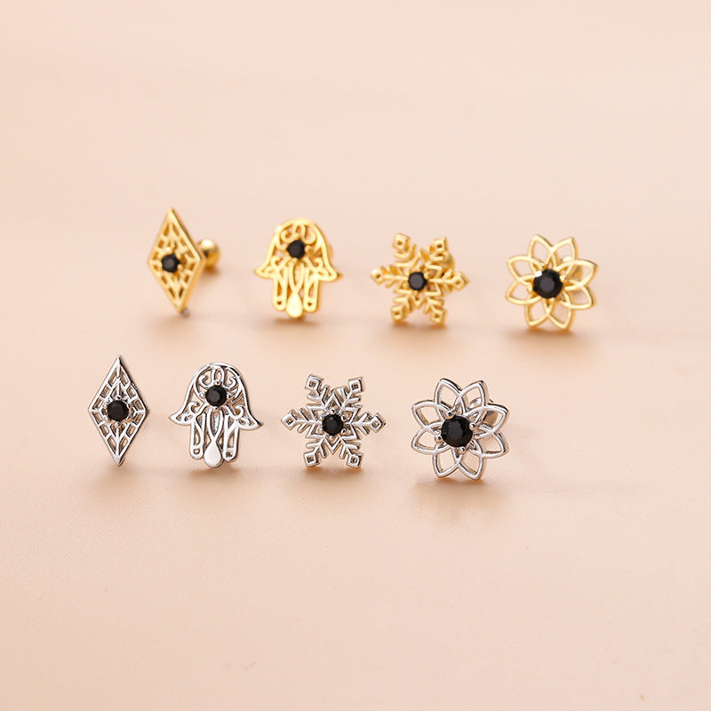 20G Hamsa Tragus Helix Piercings Stud