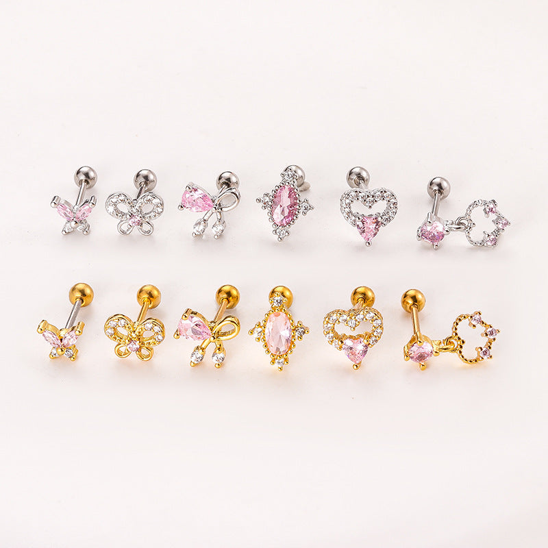 20G Butterfly Helix Conch Earrings