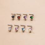20G Surgical Steel L Bend Small Nose Stud