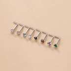 20G Surgical Steel L Bend Small Nose Stud