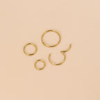 20G Simple Gold Septum Ring Lip Piercing Jewelry 
