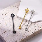 Three decorative keys industrial bar in black silver and gold color.