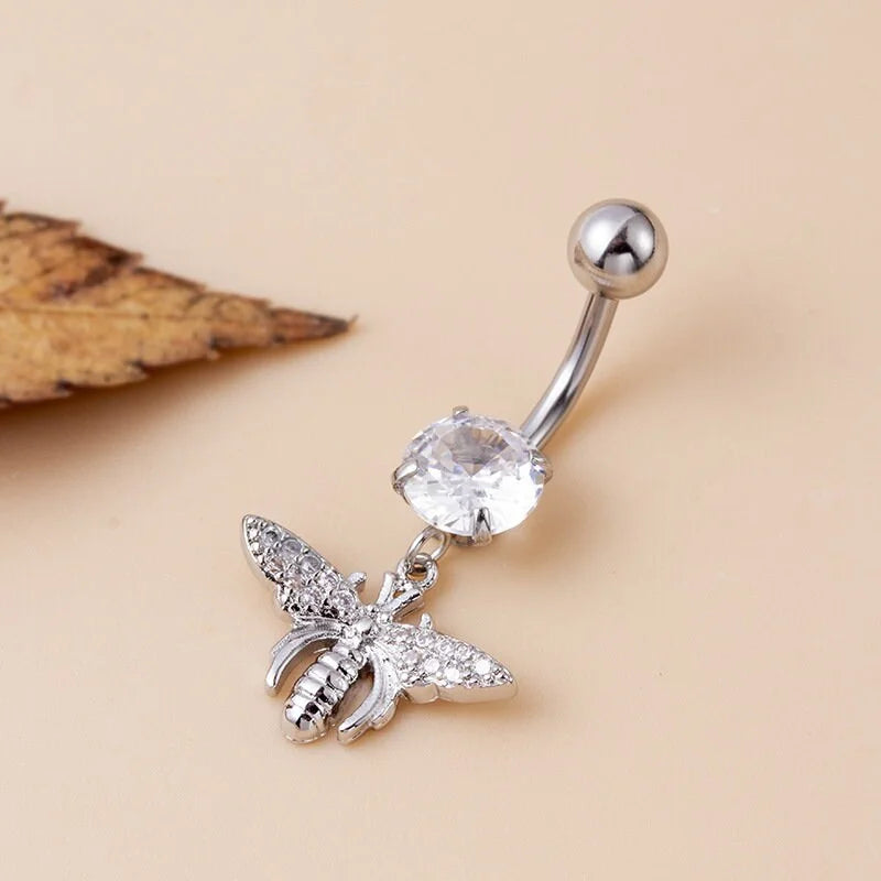 belly ring, belly piercing, belly button piercing, belly button rings, titanium belly rings, snake belly rings, butterfly belly ring, moon jewelry, silver jewelry