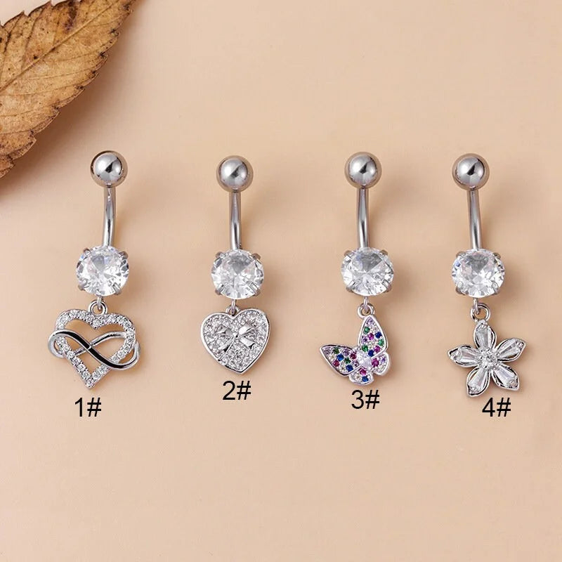 belly ring, belly piercing, belly button piercing, belly button rings, titanium belly rings, flower belly rings, heart belly rings, butterfly belly rings