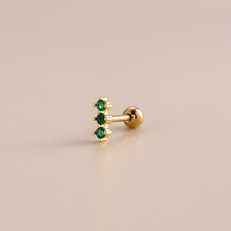 16G Cartilage Surgical Steel Earrings, Snake Earrings, Butterfly Earrings | HSPJ881