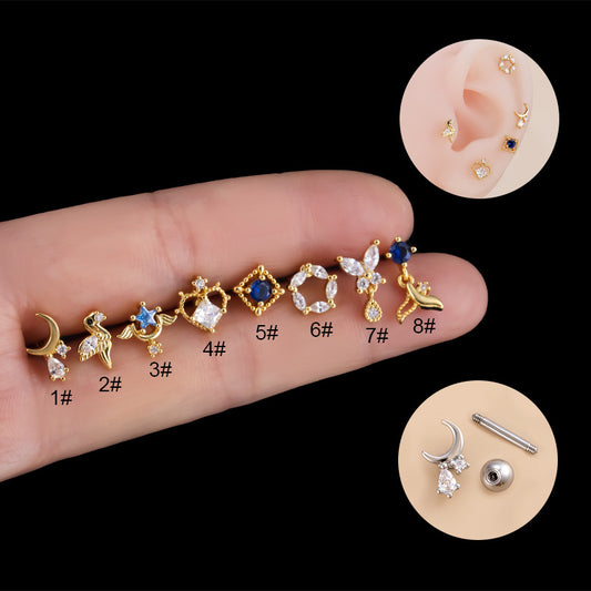 cartilage earrings, piercing jewelry, cartilage piercing, body jewelry, helix piercing, helix earrings, tragus piercing