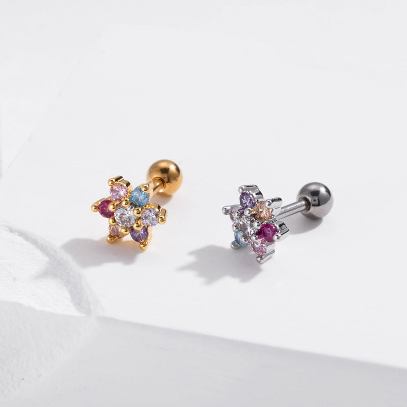 20G Cartilage Surgical Steel Earrings Conch Earrings Ball Back Earrings | HSPJ895