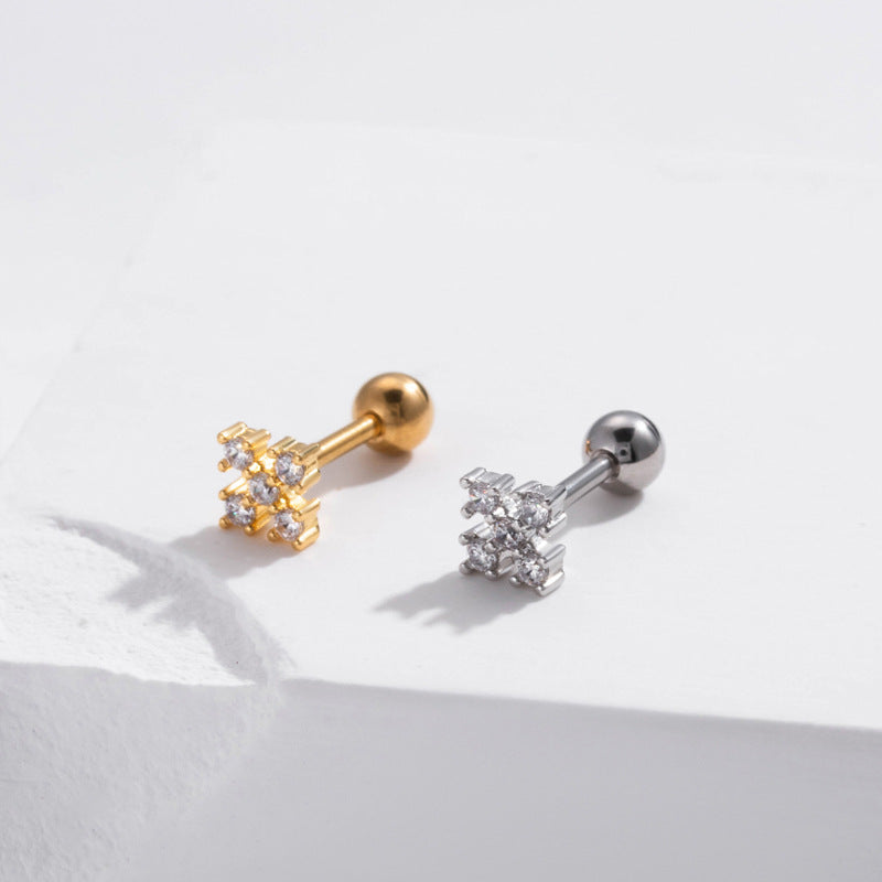 20G Cartilage Surgical Steel Earrings Conch Earrings Ball Back Earrings | HSPJ895