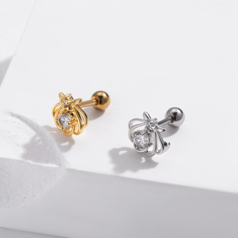 16G Cartilage Surgical Steel Ball Back Earrings | HSPJ899