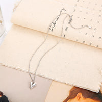 Silver Heart Satellite Necklace