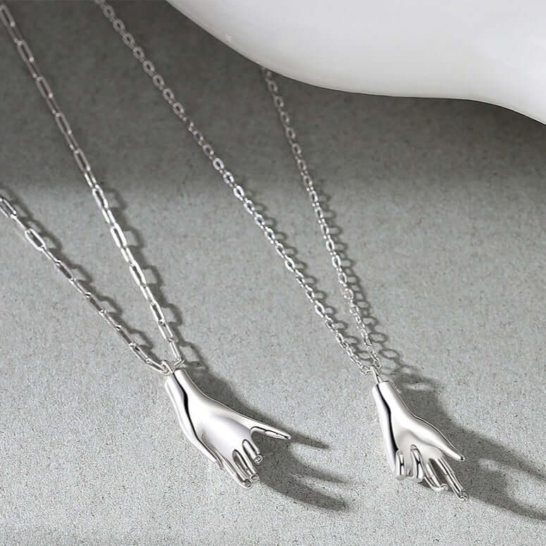 Hold My Hand Matching Pendant Necklace