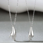 Hold My Hand Promise Chain Pendant Necklace