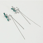 Asian Lucky Bamboo Ear Cuff with Tassel 