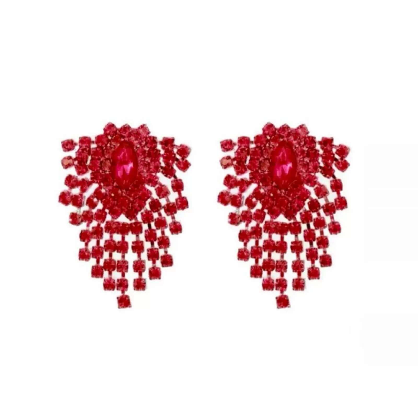 Sparkly Color Rhinestone Burst Stud Earring | D6369