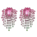 Sparkly Color Rhinestone Burst Stud Earring | D6369