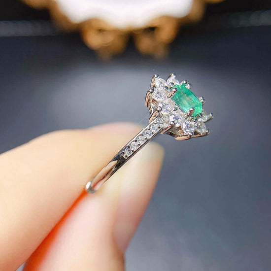 18K Gold Statement Emerald Ring