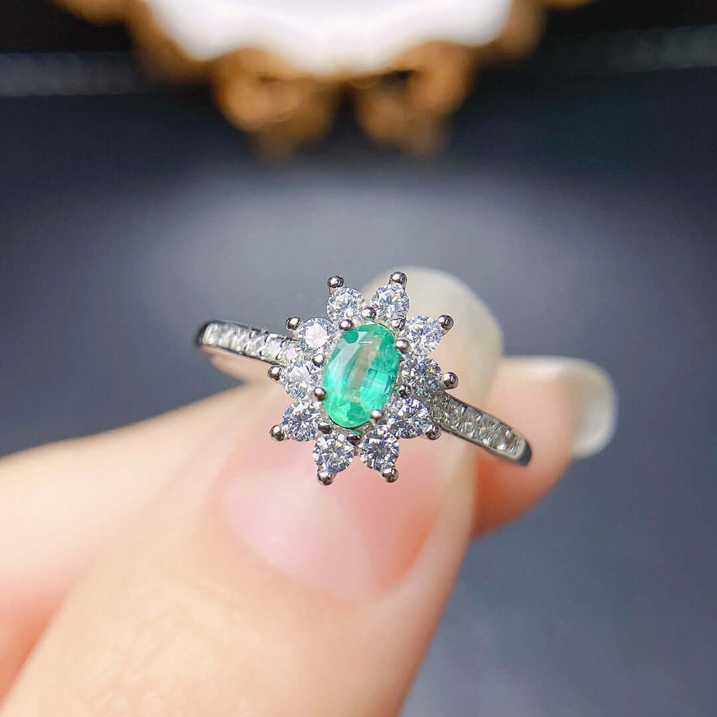 18K Gold Statement Emerald Ring