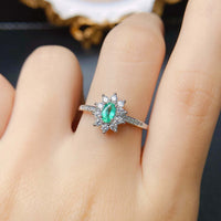 18K Gold Statement Emerald Ring