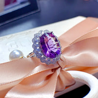 Luxury Amethyst February Gemstone Ring