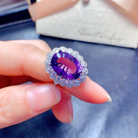 Luxury Amethyst February Gemstone Ring