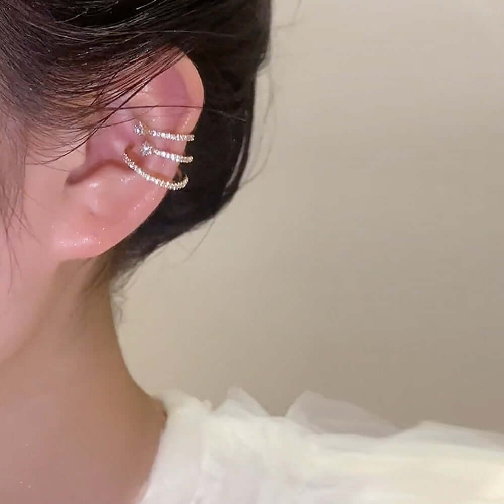 Delicate Star Layered Ear Cuff | R1847