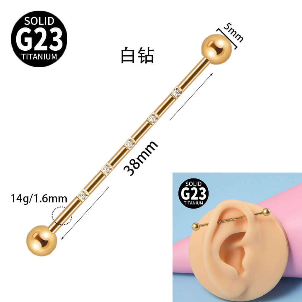 G23 Opal Double Hole Industrial Bar | DL3082