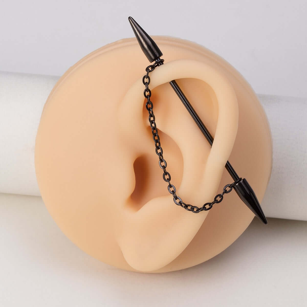 Chain Ear Barbell Industrial Bar Piercings