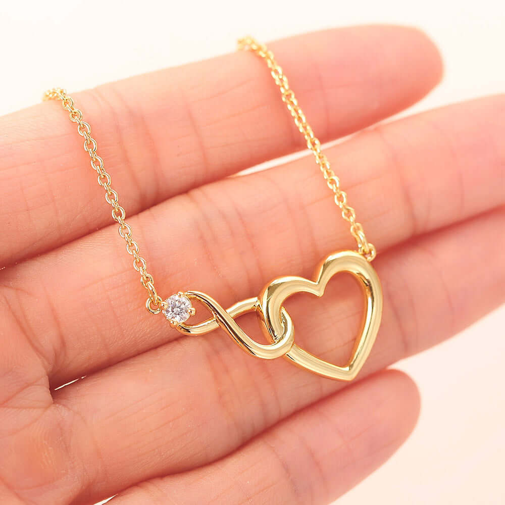 Infinity Heart Pendant Mother Gift Necklace