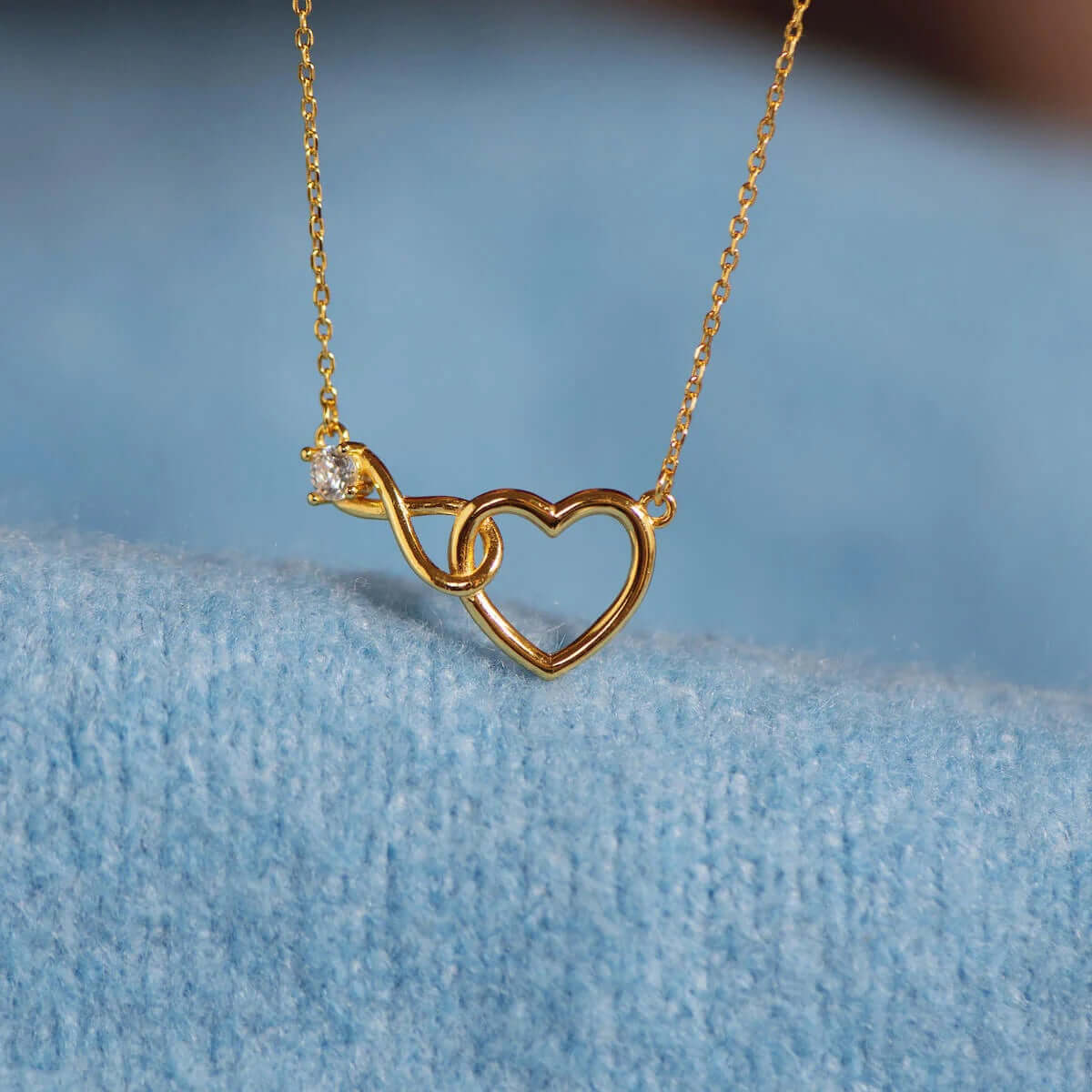 Infinity Heart Pendant Necklace