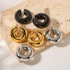 Chunky 18K Gold & Silver Ear Wrap Ear Cuff