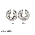 Chunky 18K Gold & Silver Ear Wrap Ear Cuff