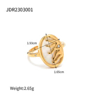 18K Gold Plated Gold Signet Ring, Gold Midi Ring, Thumb Ring
