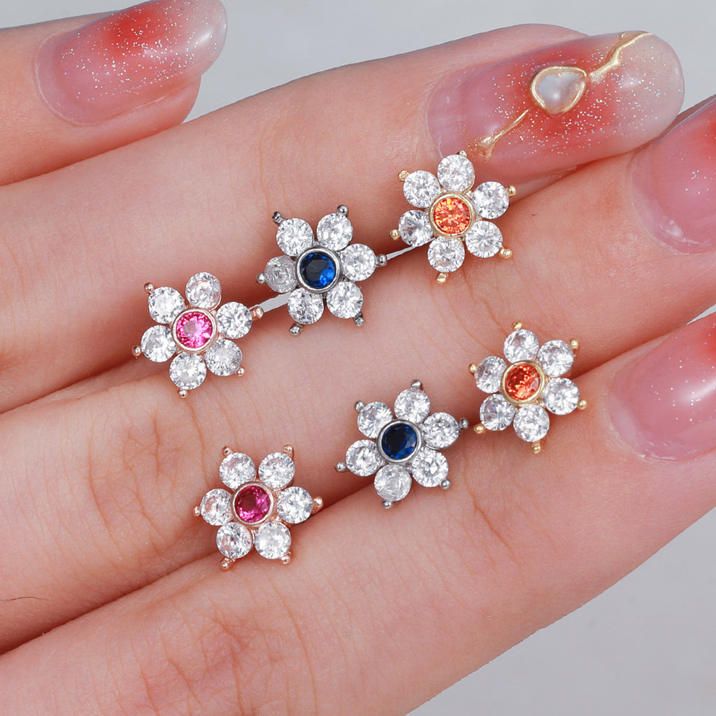 20G Flower Anime Piercing Stud