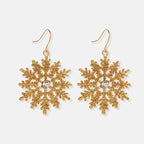 Red Bow Earrings, Snowflakes Earrings, Jingle Bell Festive Earrings