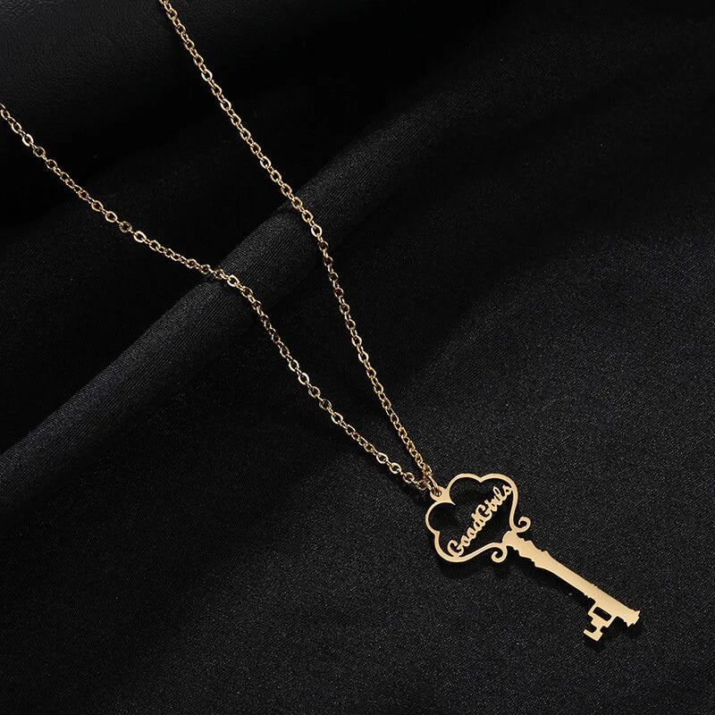 Personalized Cross Heart Pendant Name Necklace | JY068