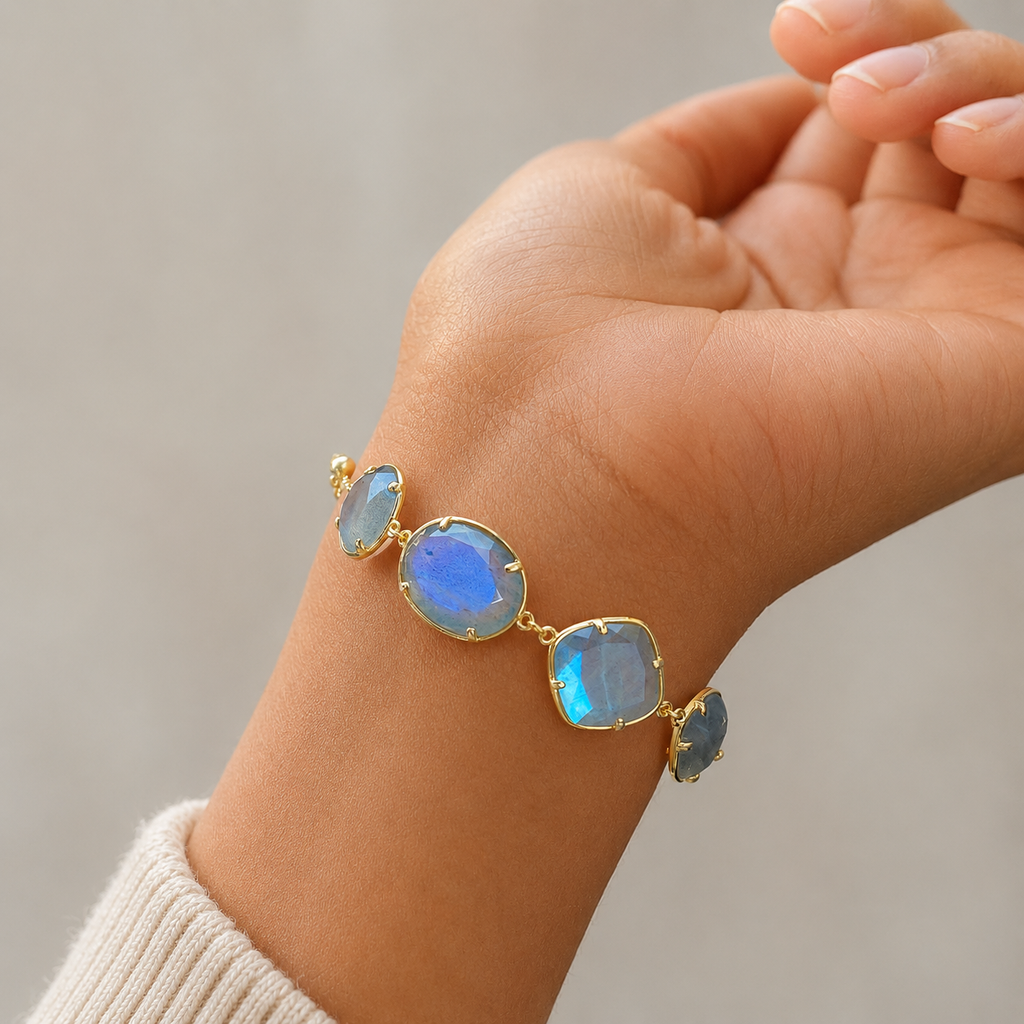 Labradorite Gemstone Bracelet