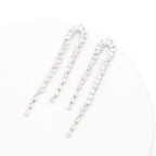 Luxury Teardrop CZ Waterfall Earrings