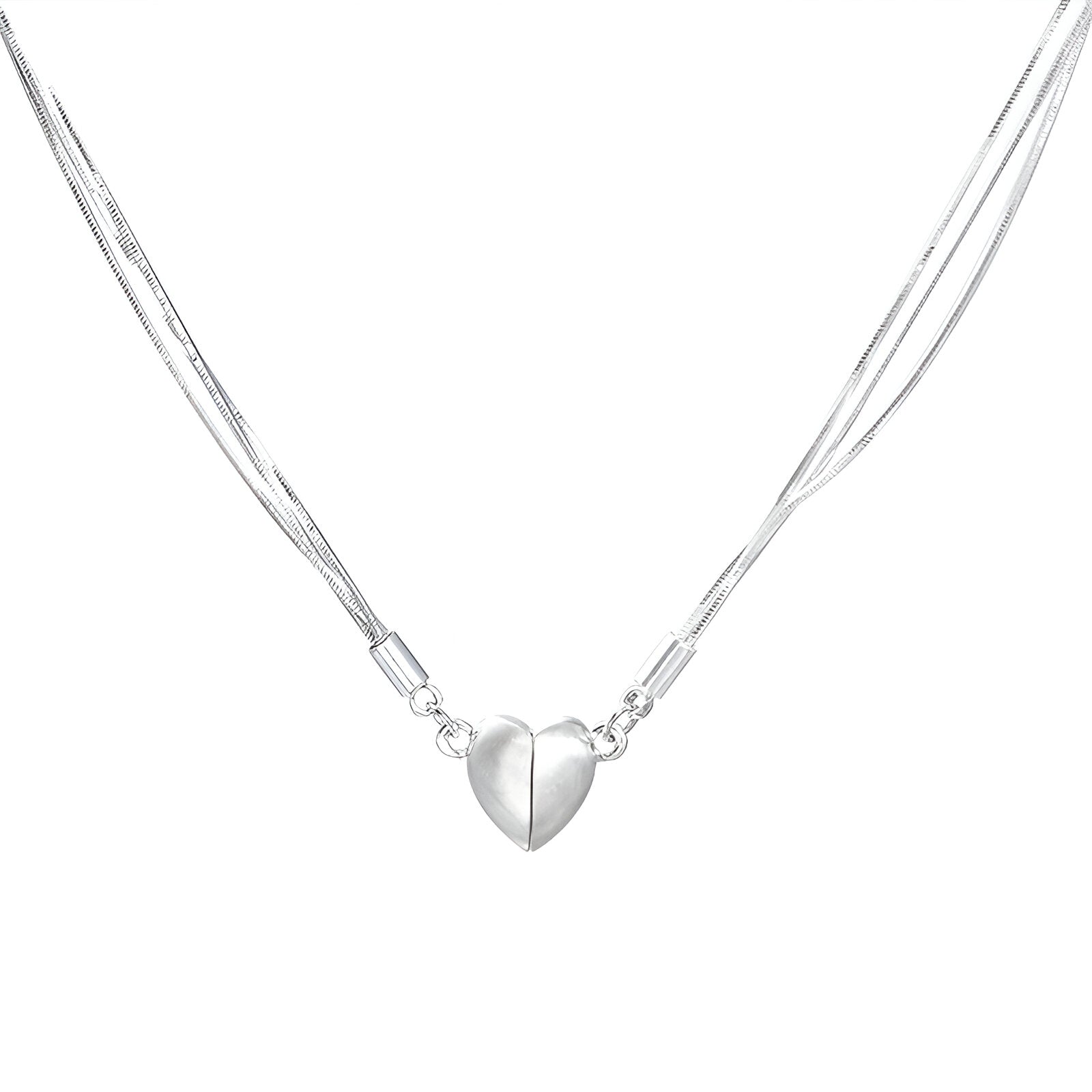 Magnetic Heart Layering Necklace