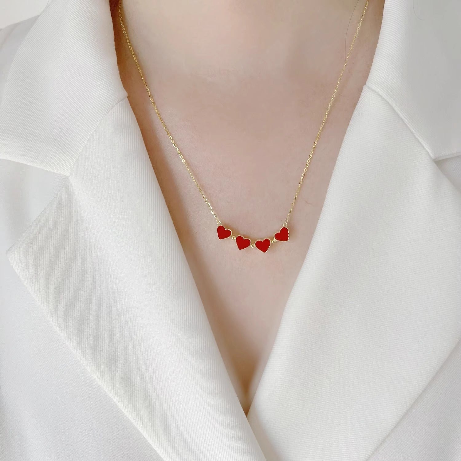 Magnetic Red Heart Necklace