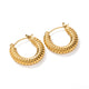 Minimalist 18K Gold Plated Hoop Earrings | JDEW018