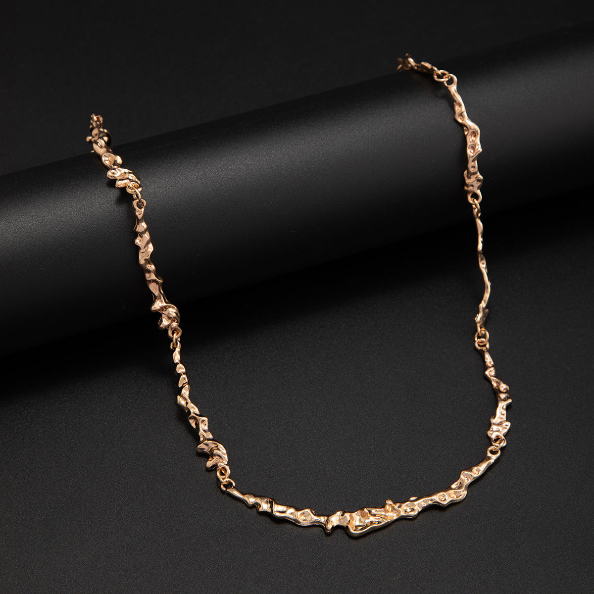 Molten Chain Gold Necklace 