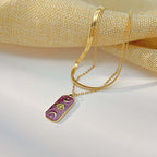 Moon Star Pendant Layering Necklace