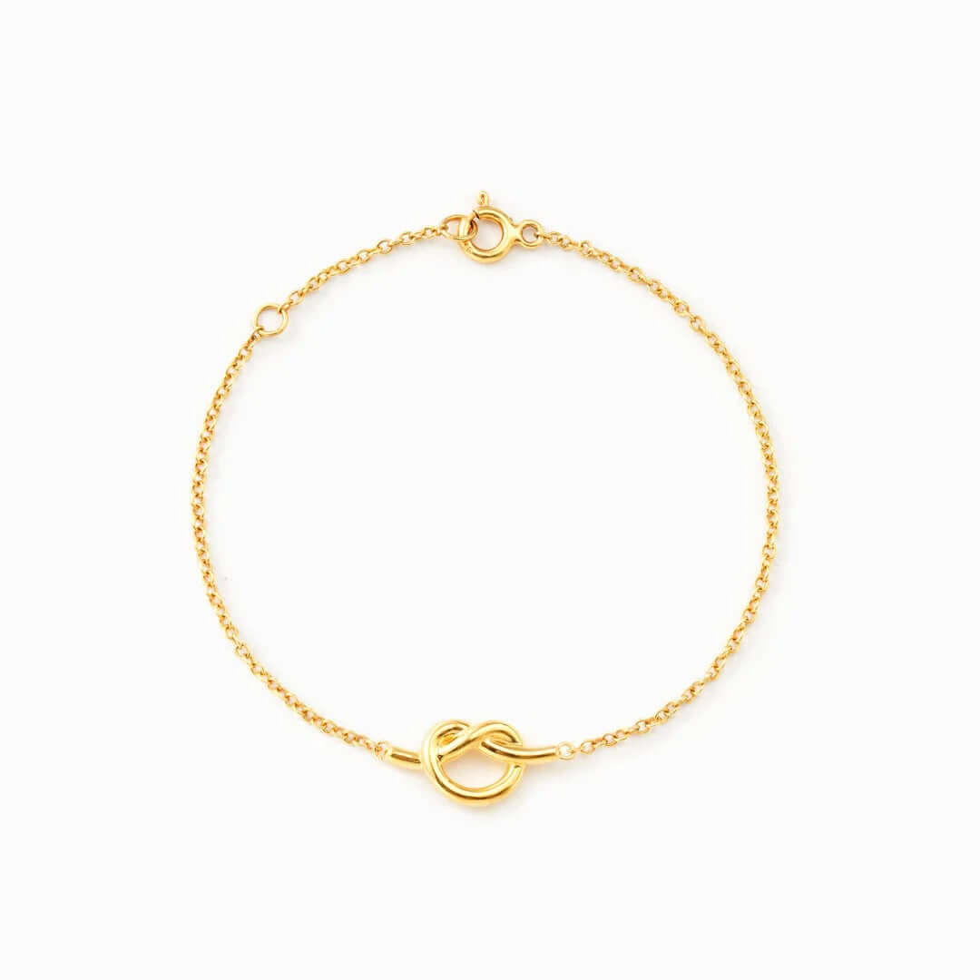 Mother & Daughter Gold Knot Bracelet