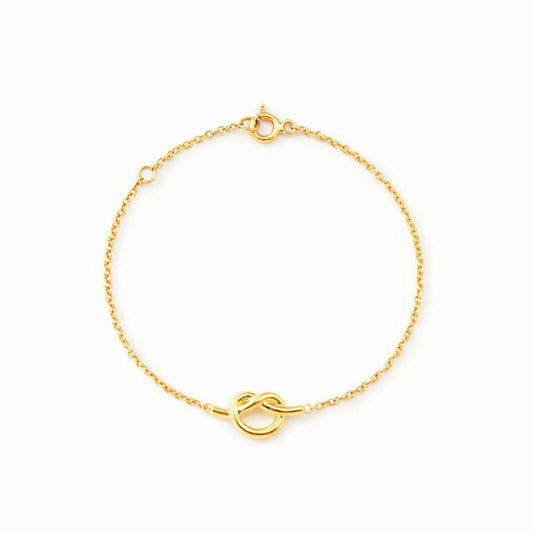 Mother & Daughter Gold Knot Bracelet