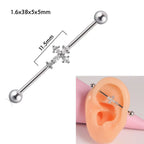 14g Silver Scorpio Insects Industrial Barbell Bar Piercings | DL0121