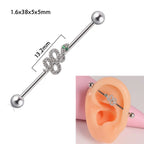 14g Silver Scorpio Insects Industrial Barbell Bar Piercings | DL0121