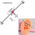 14g Silver Scorpio Insects Industrial Barbell Bar Piercings | DL0121